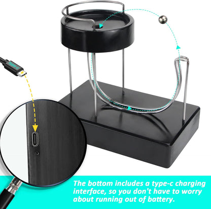 Kinetic Art Perpetual Motion Machine, Physical Balance Kinetic Energy Model, Newtons Science Physics Gadgets, Non-Stop Rolling Ball Toys, Balance Stress Relief Creative Gifts for Friends and Family