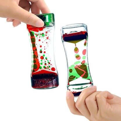 Liquid Motion Bubbler Timer Desktop Toy, 10 Pack Mix Bubblers Timer for Sensory Play Toys for Activity, Relaxing, Anxiety, Autism, ADHD Office Home