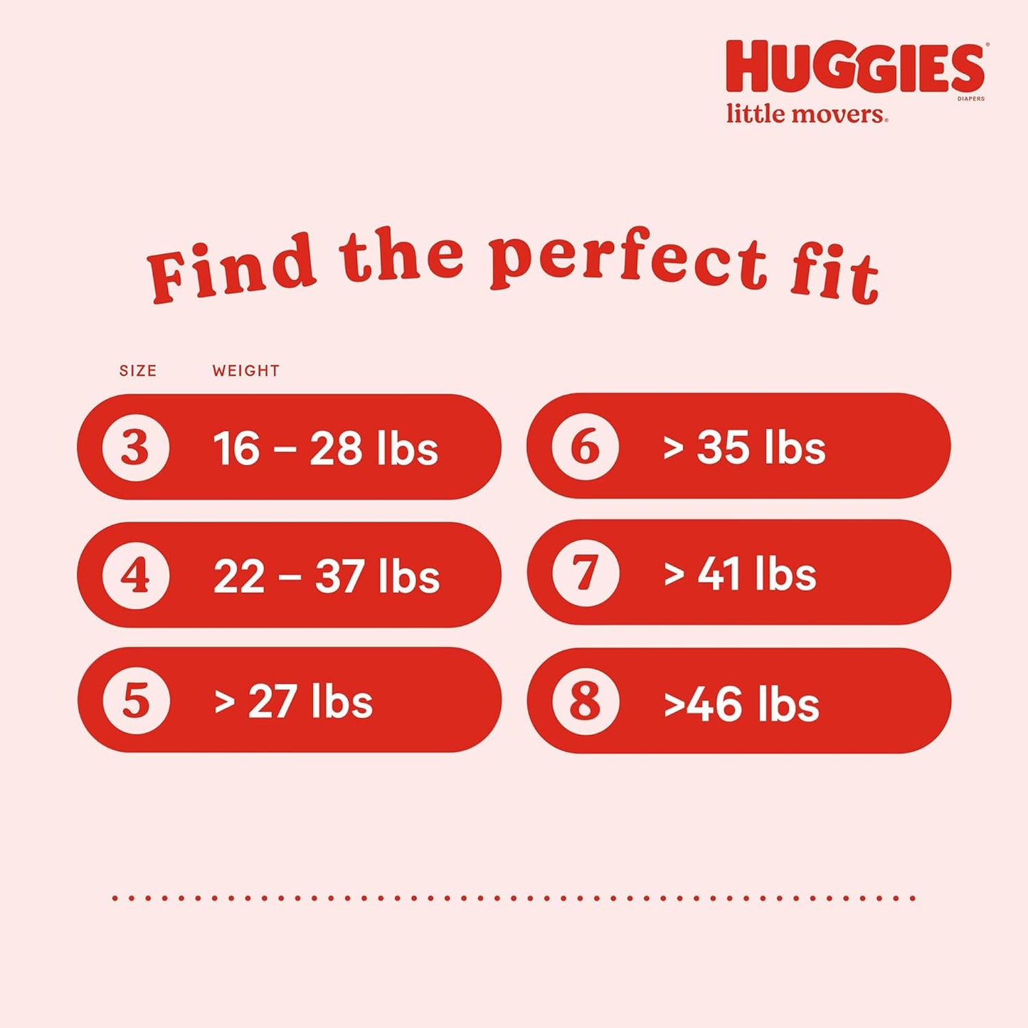 Huggies Size 3 Diapers, Little Movers Baby Diapers, Size 3 (16-28 lbs), 136 Count
