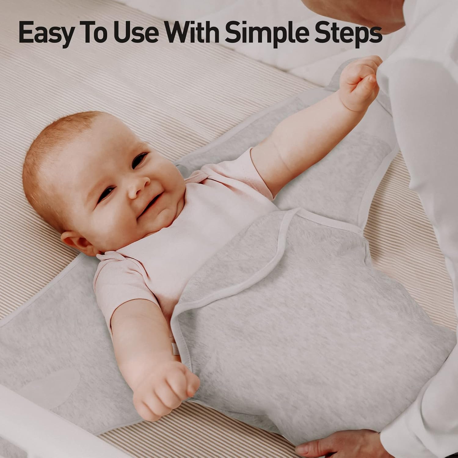 Organic Baby Swaddle Sleep Sacks, 2-Pack Swaddles for Newborns Baby Essentials, Infant 0-3 Months