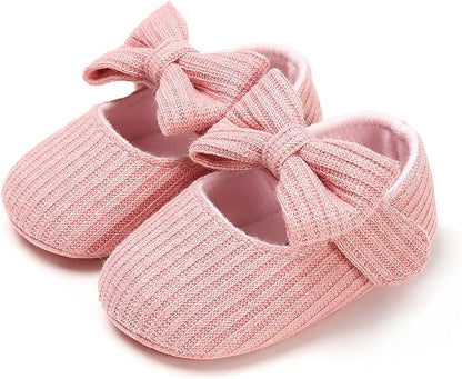 Baby Shoes Mary Jane Flats Non Slip Soft Sole Infant Toddler Sneakers First Walkers Party Christmas Dress Shoes