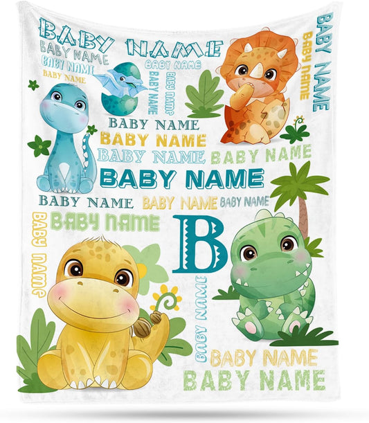 Ship Next Day, Personalized Baby Blankets - Printed in USA, Custom Name Blanket, Baby Blanket with