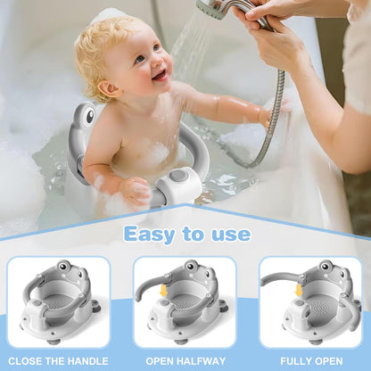 Baby Bath Seat for Babies 6 Months & up Non-Slip Toddler Bath Seats for Sitting Up Infant Bathtub