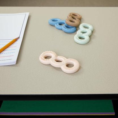Really Good Stuff Sensory Fidget Tactile Triple Infinity Loop-Set of 4