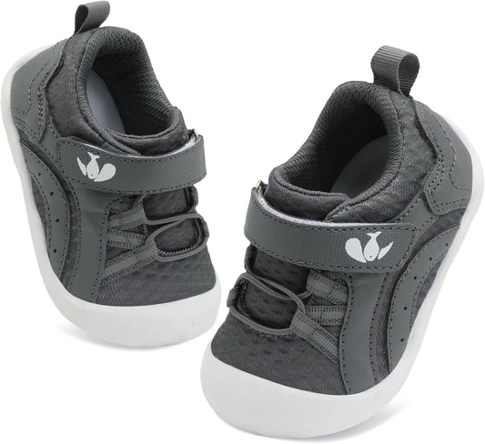 FEETCITY Wide Baby Shoes Boys Girls Baby Barefoot Shoes Breathable Infant Walking Shoe Crib Sock Shoe Toddler Sneakers Flexible