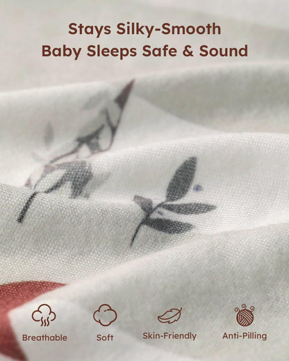 Yoofoss Baby Pack and Play Sheets 2 Pack for Boys and Girls - 38x26 Mini Crib Sheets Fitted Neutral