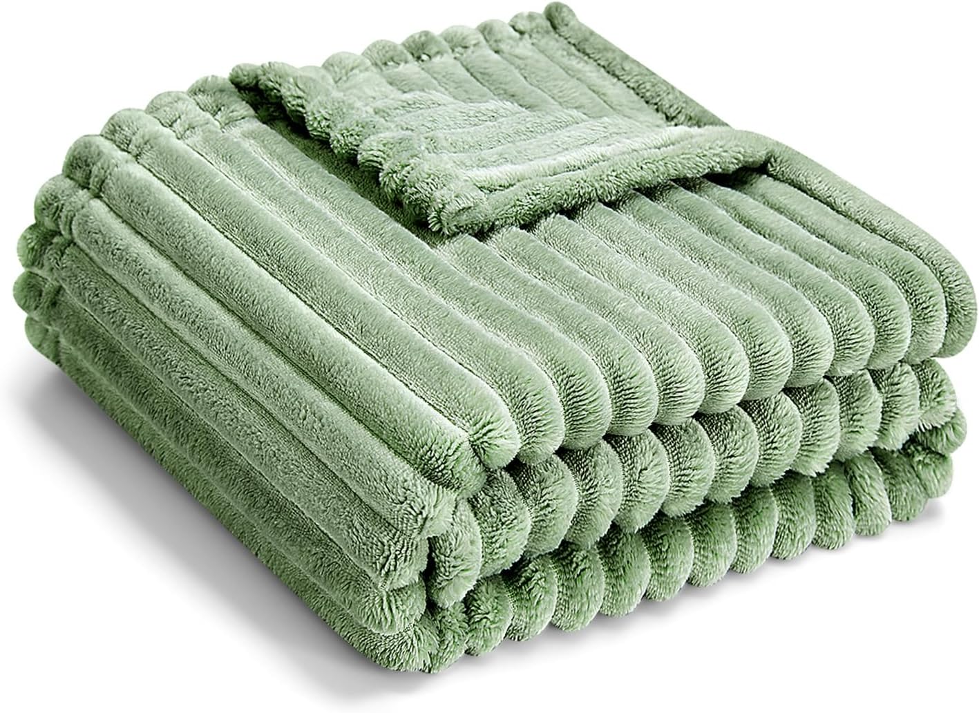 Soft Fleece Baby Blanket Ultra Cozy Green Baby Blankets for Boys Warm and Lightweight Infant