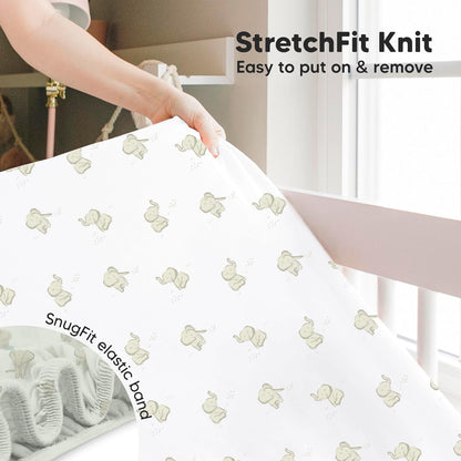 KeaBabies 2-Pack Baby Crib Sheets for Boys, Girls - 52x28 Viscose Derived from Bamboo Toddler Bed