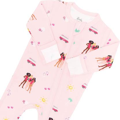 KYTE BABY Unisex Zipper Closure Footies, Rayon Made From Bamboo, 0-24 Months