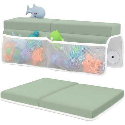 Comfortable Baby Bath Kneeler and Elbow Rest Pad Set – Thick Memory Foam Bath Kneeling Pad with