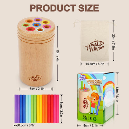 Montessori Toys for Toddlers 1-3 Wooden Fine Motor Learning Preschool Toys