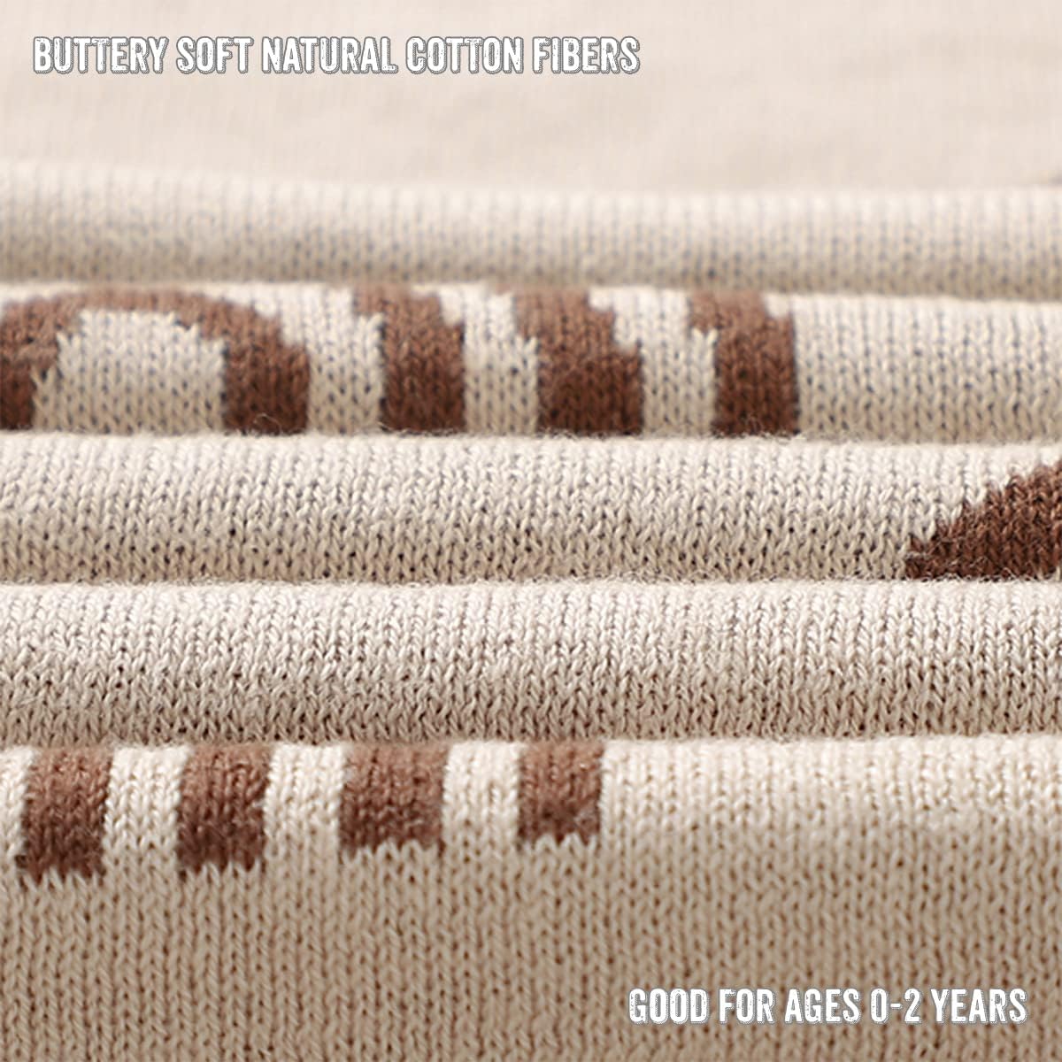 Baby Blanket for Girls and Boys - 100% Cotton Buttery Soft Cozy Receiving Swaddle Crib Stroller
