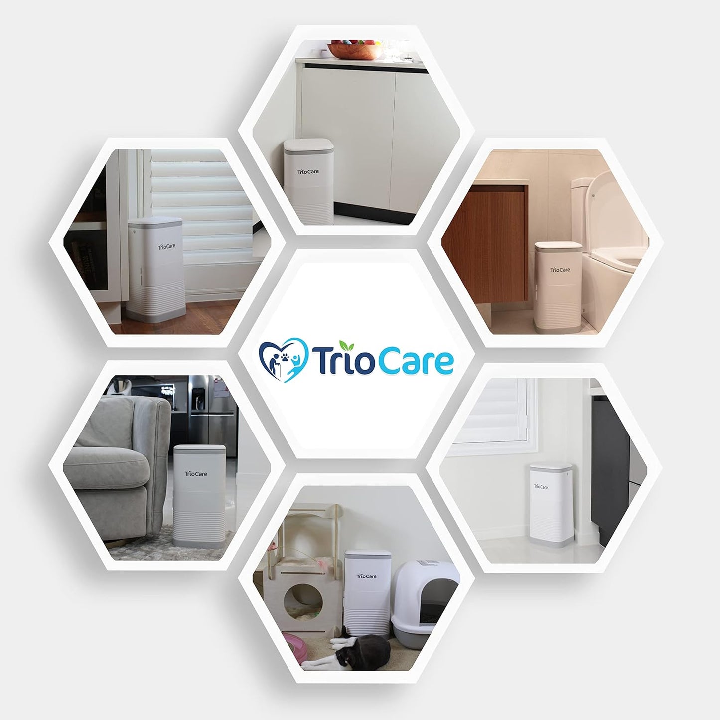 Odor Locking Blocking Control Diaper Pail White | Over 12 Months Refill Bag Supply 5292 Count | Lavender Scent Value Gift Set | Modern Design Baby Senior Adult Pet Waste Disposal Dignity Bin