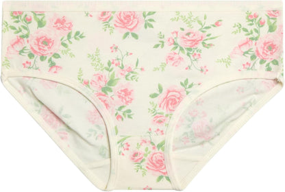 Laura Ashley Girls Underwear - 5 Pack Soft Stretch Breathable Panties for Girls - Lightweight Cotton Panties (Size: 4-12)
