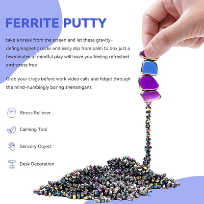Magnetic Balls Fidget Toys Adults 600 PCS Mini Magnetic with Four Big Magnetic Putty Desk Toys,Fidget Toys for Adults, Office Desk Toys（Colorfully）