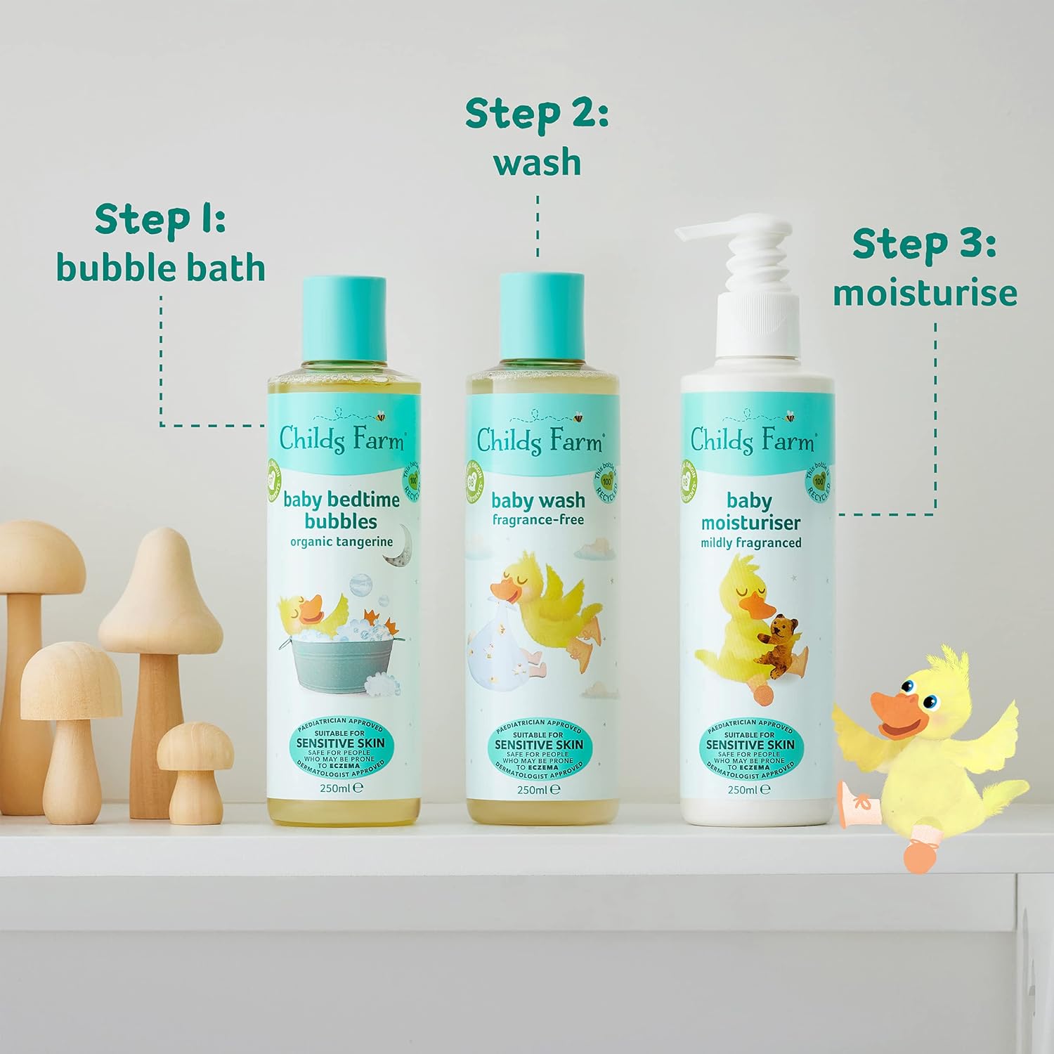 Childs Farm baby wash unfragranced 250ml