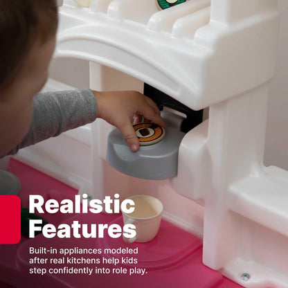 Step2 Fun with Friends Kids Kitchen Playset, Indoor/Outdoor Kitchenette, Interactive Play with