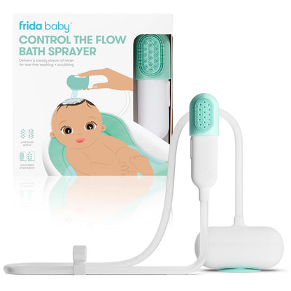 Frida Baby Control The Flow Bathtub Sprayer Attachment for Baby Bathtub, Shower Head with Scalp