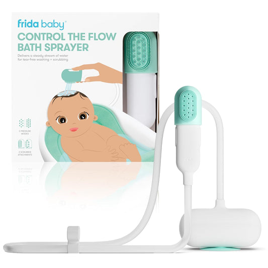 Frida Baby Control The Flow Bathtub Sprayer Attachment for Baby Bathtub, Shower Head with Scalp