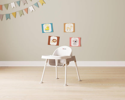 Foundations Secure Sitter 11" Feeding Chair, Stable “No Tip” Feet, 3-Point Adjustable Harness