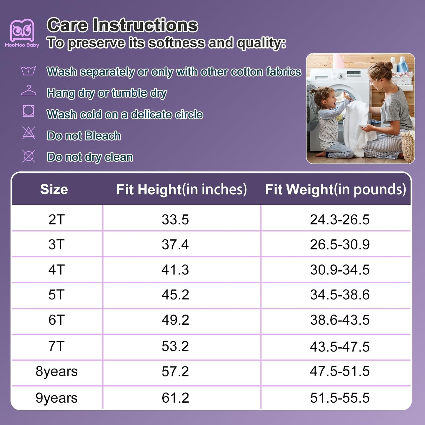 MooMoo Baby Potty Training Underwear Absorbent Toddler Training Pants for Boys and Girls 10 Packs Cotton Pee Pants 2T-9T