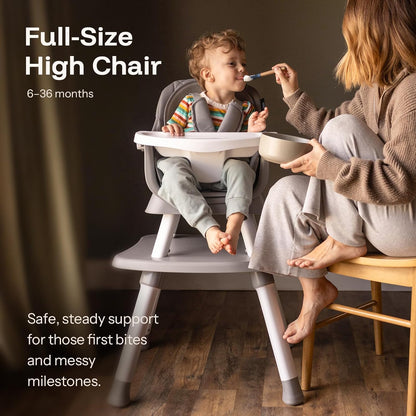 HARPPA 6 in 1 Baby High Chair, Convertible Infant Feeding Chair for Babies & Toddlers Table, Dining
