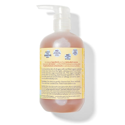 California Baby Calendula Shampoo and Body Wash | 100% Plant-Based | Allergy Friendly | Soothing
