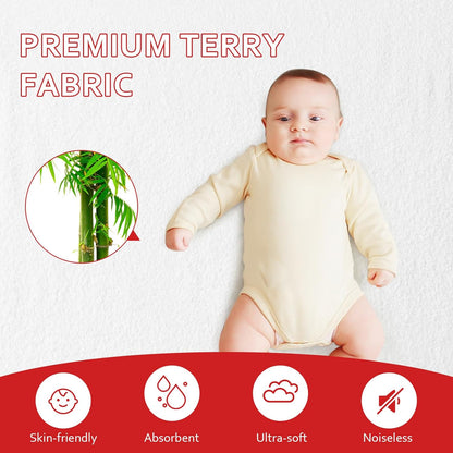 Pack and Play Sheets & Waterproof Terry Pack N Play Mattress Protector Pad Cover 4 Pack, Viscose