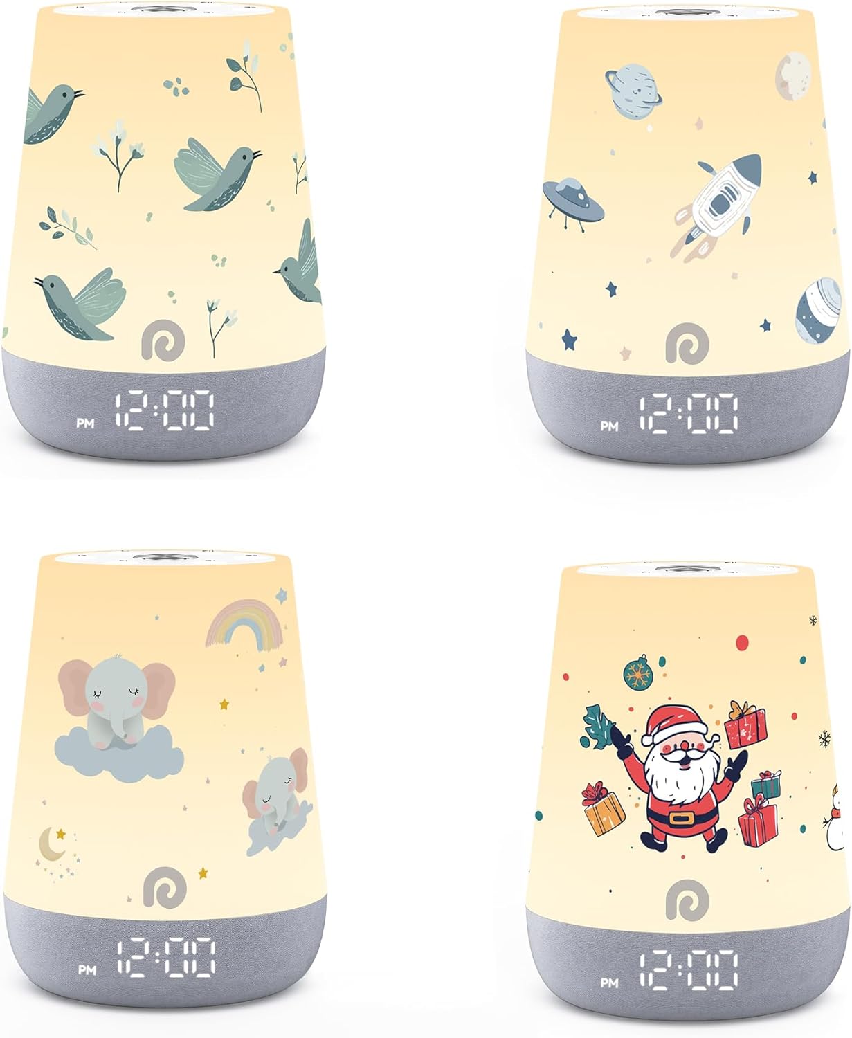 Dreamegg Nite 1 - Baby Sound Machine, Sleep Trainer, Night Light for Kids, Ok to Wake Alarm Clock, 34 Soothing Sounds, App Control, White Noise Sound Machine for Baby Kids Toddler (Coverlets Only)