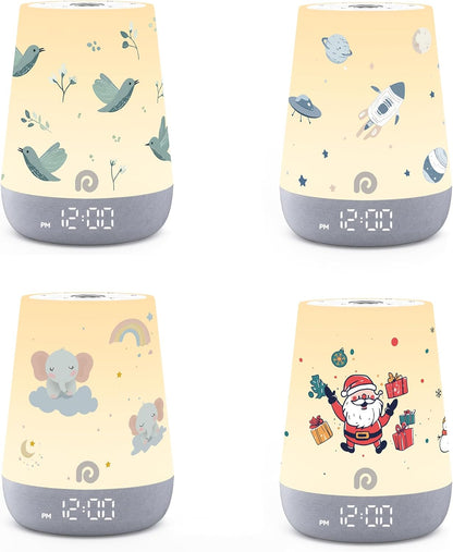 Dreamegg Nite 1 - Baby Sound Machine, Sleep Trainer, Night Light for Kids, Ok to Wake Alarm Clock, 34 Soothing Sounds, App Control, White Noise Sound Machine for Baby Kids Toddler (Coverlets Only)