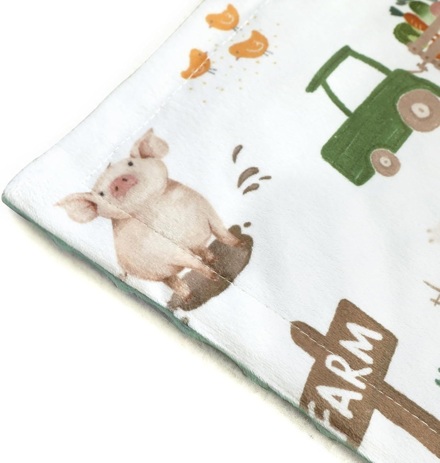 HOMRITAR Baby Blanket for Boys Girls Soft Plush Minky Toddler Blanket with Double Layer Dotted