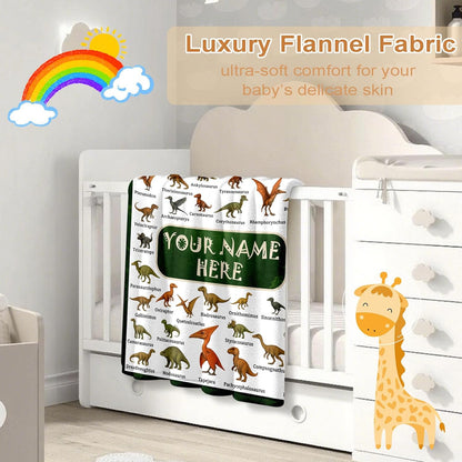 Ship Next Day, Personalized Baby Blanket – Printed in USA, Custom Baby Blanket for Boys & Girls