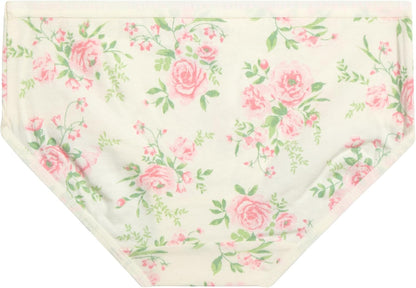 Laura Ashley Girls Underwear - 5 Pack Soft Stretch Breathable Panties for Girls - Lightweight Cotton Panties (Size: 4-12)