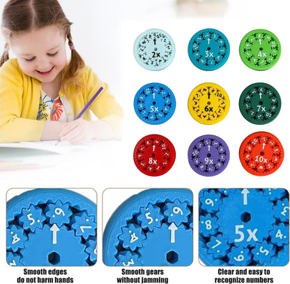 Math Fidget Spinner, Math Fact Fidget Spinners, Math Fidget Toy, Math Learning & Education Toys Game (Multiply Or Divide 9pcs)