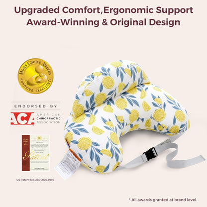 Momcozy Pioneering Safety Fence Nursing Pillow for Breastfeeding- Wider Feeding Pillows for More