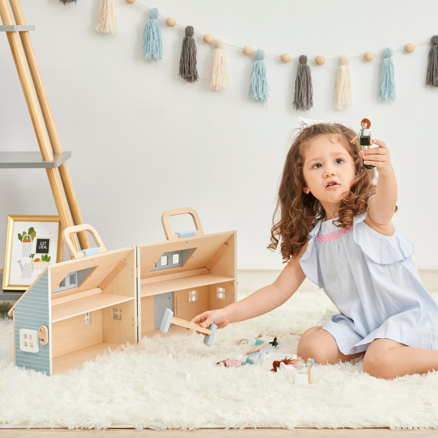 Olivia's Little World Wooden Cottage Dollhouse