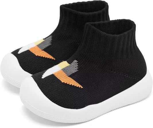 Eashi Baby Boy Girl Non-Skid Indoor Infant Walking Shoes Breathable Warm Elastic Sock Shoes with Memory Sole Protect Toes Outdoor Sneakers