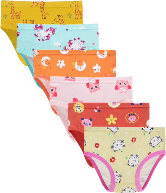 Hahan Girls Soft Panties Toddler Girls Cotton Underwear Kids Briefs
