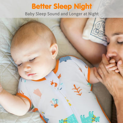 Transition Swaddle 0-3 Months, Newborn Sleep Sack Arms up Swaddle 2-Way Zipper 100% Cotton Arms in/Out, 0.8 Tog Baby Sleep Sack for Boy Girl, 2-Pack Transitional Swaddle Sack (Small 5-14lbs)