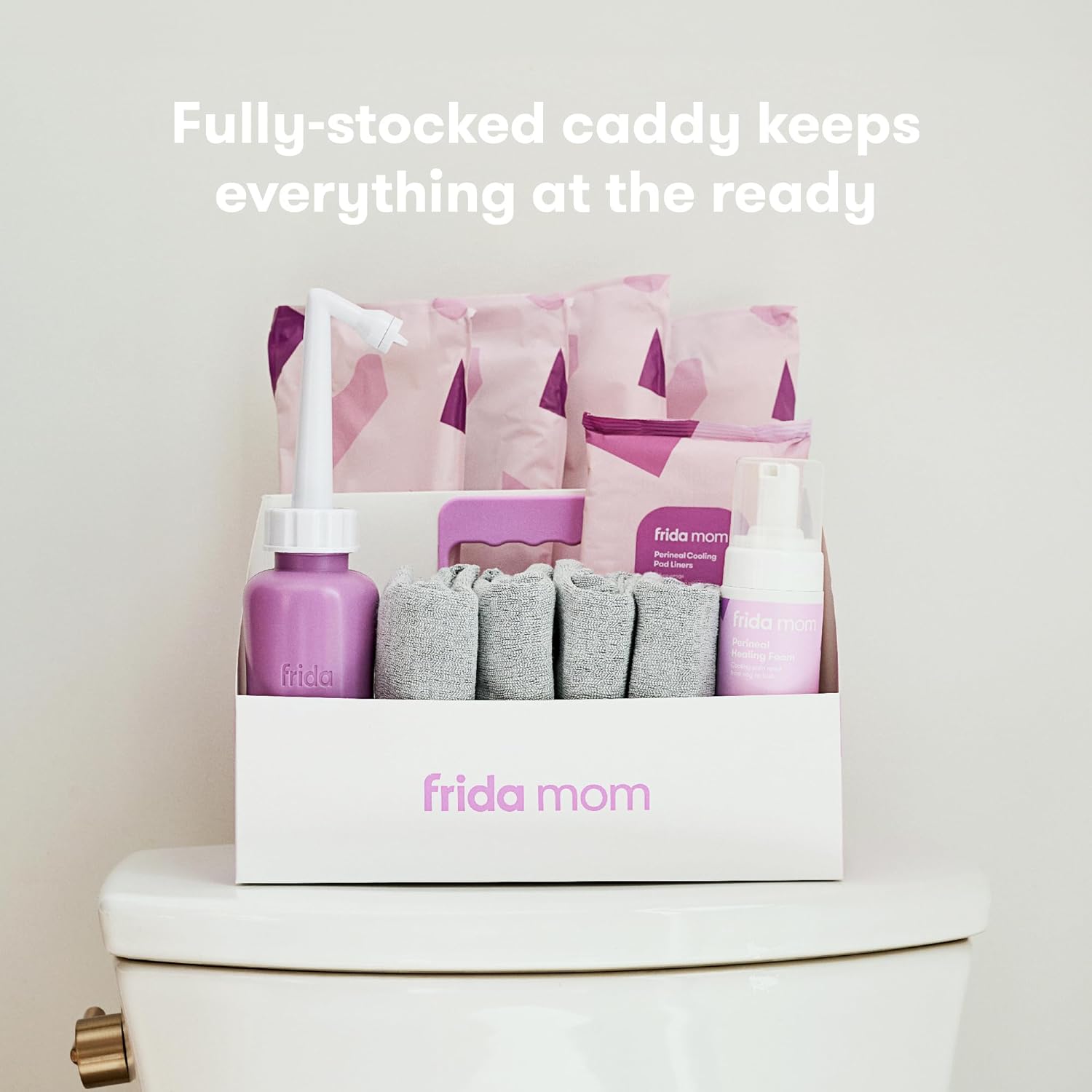 Frida Mom 15pc Labor & Postpartum Kit Gift Set for Baby Showers & Mom to Be, Includes Peri Bottle