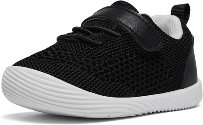 MORENDL Toddler Sneakers Baby Boys & Girls Barefoot Shoes Lightweight Breathable Walking Running Tennis Athletic Sport Shoes