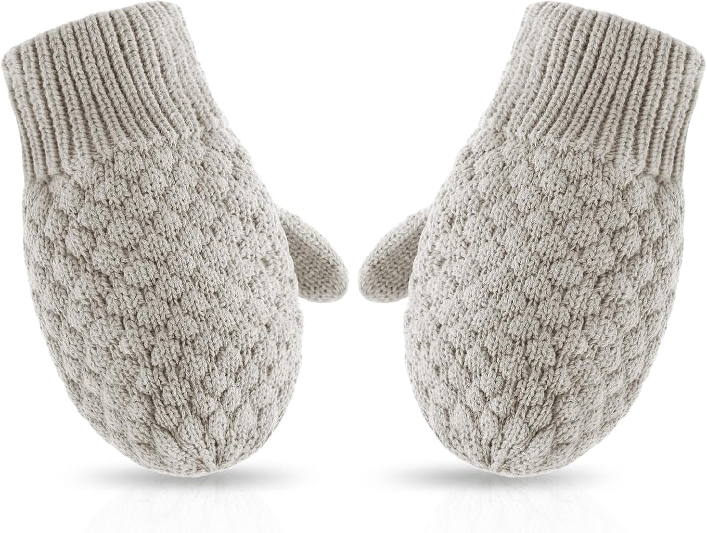 Baby Knit Mittens Toddler Boys Girls Gloves Winter Infant Newborn No Scratch Mitten 0-3 Years