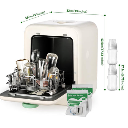 ICUIRE Baby Bottle Washer, Sterilizer & Dryer Pro, Newborn Essential for Parents One-Hand