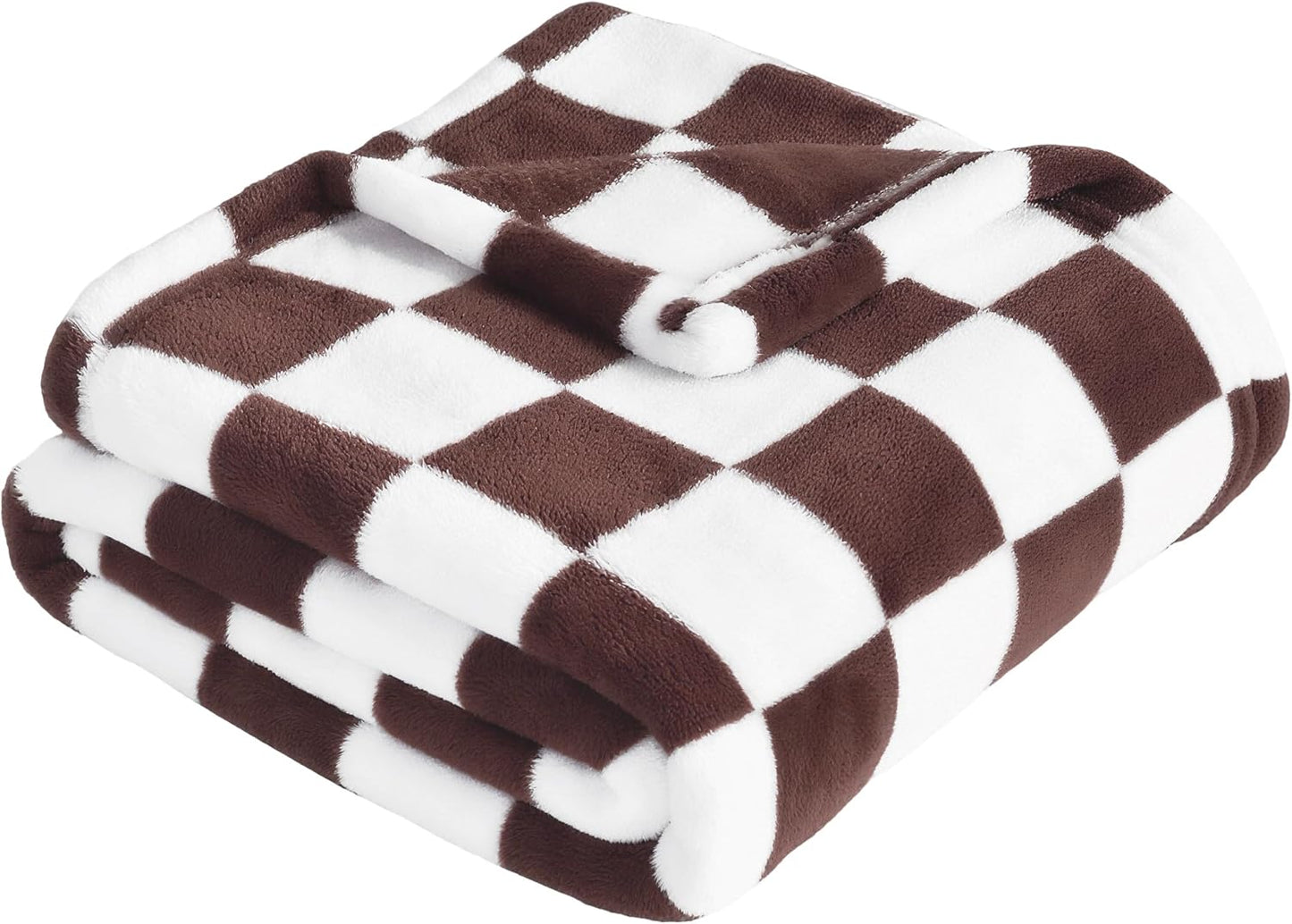 Yurhap Checkered Baby Blanket Fleece Baby Blankets Neutral for Boys Girls, Super Soft Warm