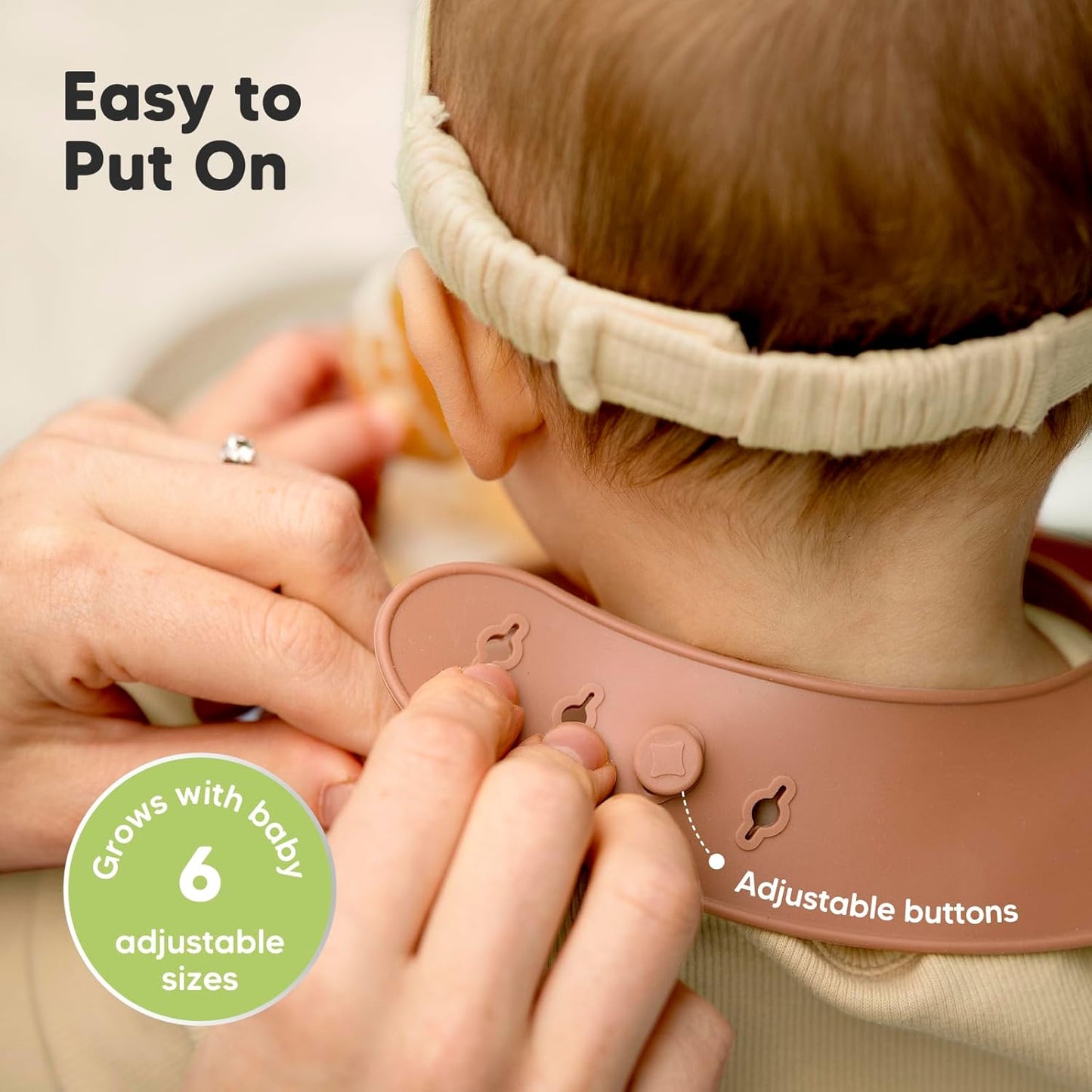 KeaBabies 2-Pack Silicone Baby Bibs for Eating - Sturdy Food-Grade Silicone Bibs for Babies Girl