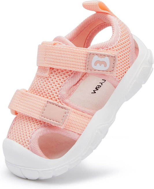 BMCiTYBM Baby Boy Girl Closed Toe Summer Sandals Lightweight Shoes Infant Non-Slip First Walking Sneakers 6 9 12 18 24 Months