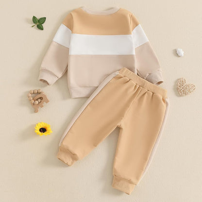 WZTYYDS Toddler Boy Clothes 2T 3T 4T 5T Fall Outfits Baby Pullover & Pants Sets Kids Winter 2Pcs Sweatsuit