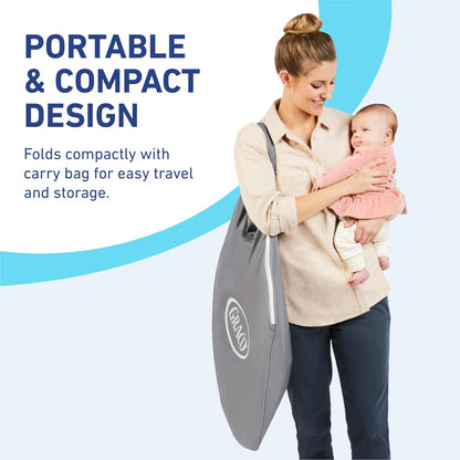 Graco Pack n Play Travel Dome DLX Playard, Astin with Portable Bassinet and Integrated Storage