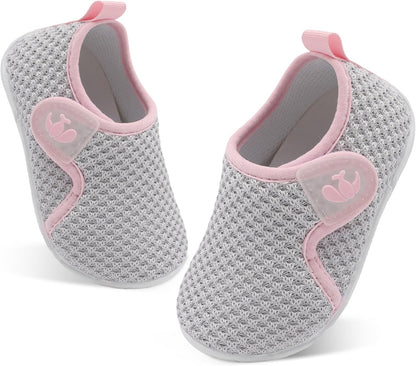 FEETCITY Toddler Walking Shoes Slip On Toddler Shoes Boys Girls Kids Sports Sneakers Casual School Shoes Barefoot Shoes