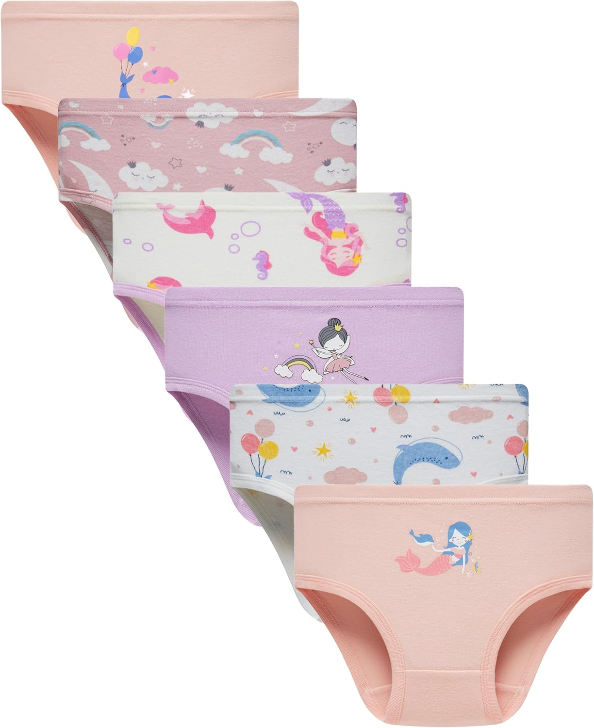 Boboking Soft Cotton Underwear Toddler Girls'Briefs Soft Undies